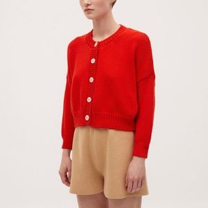 Babaa Cardigan No.14 in Summer Flame